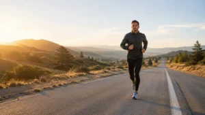 hombre preparando una maratón
